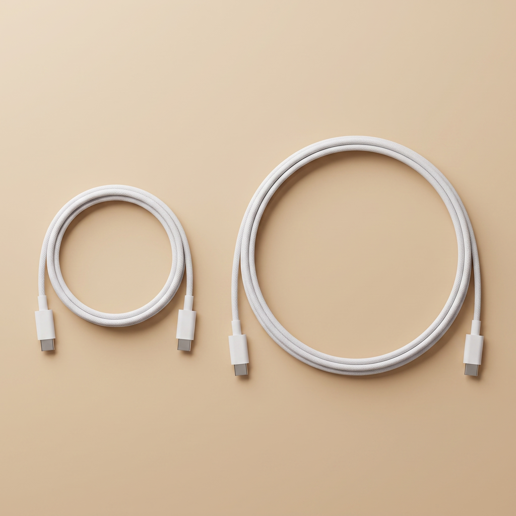 Câbles de charge disponibles en deux longueurs