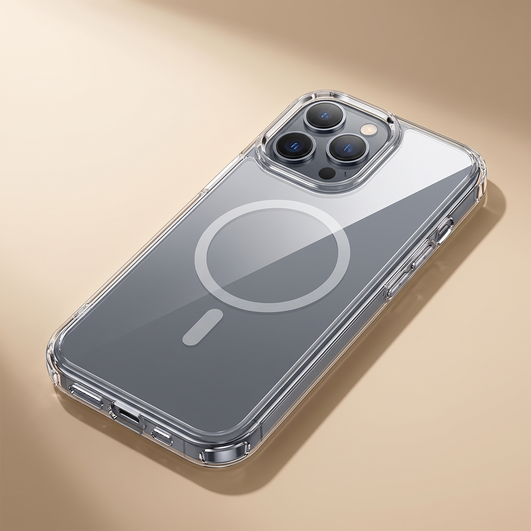 Coque Pure Magnétique Kitmobile transparente sur un smartphone