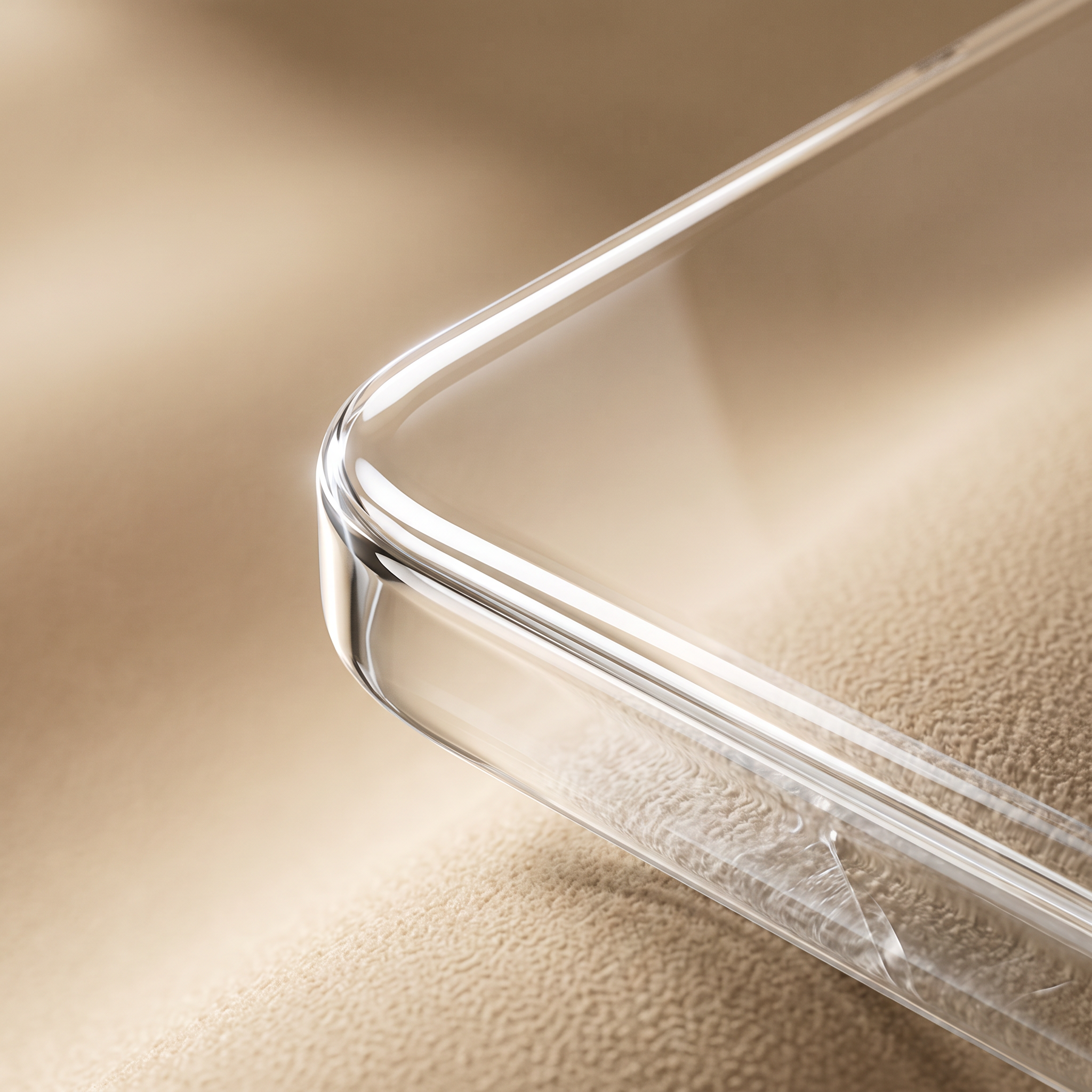 Bord biseauté et finesse du Verre Clair