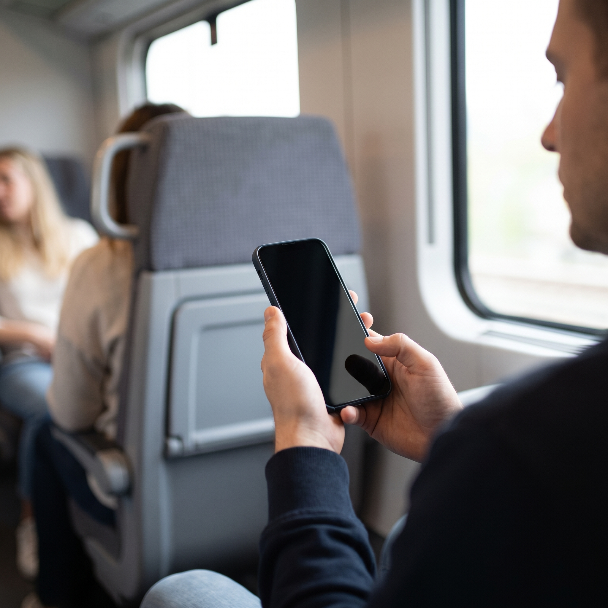 Verre Privé utilisé dans les transports, écran illisible pour le voisin