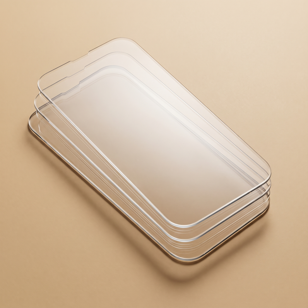 Verre Clair vendu par lot de deux à cinq protections
